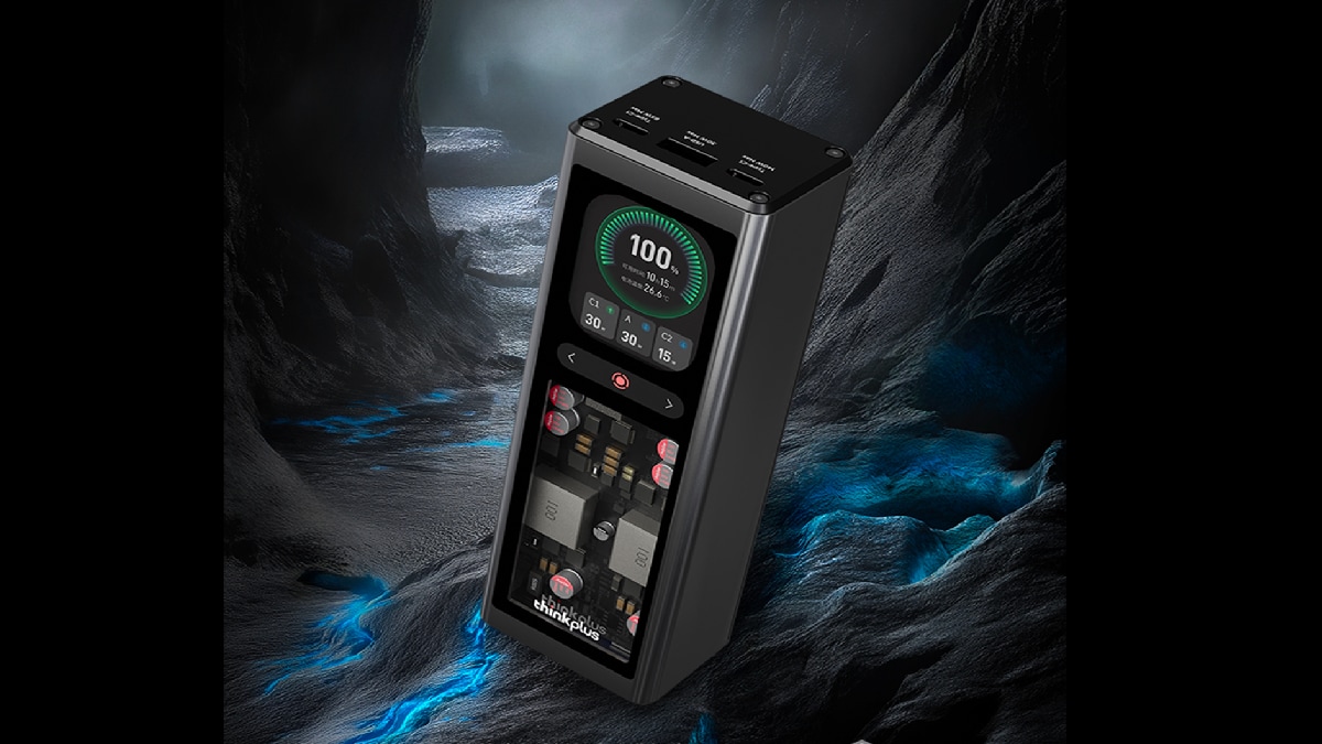 Lenovo ThinkPlus 20000mAh power bank price 309 yuan with 2.01 display 140W output launched features
