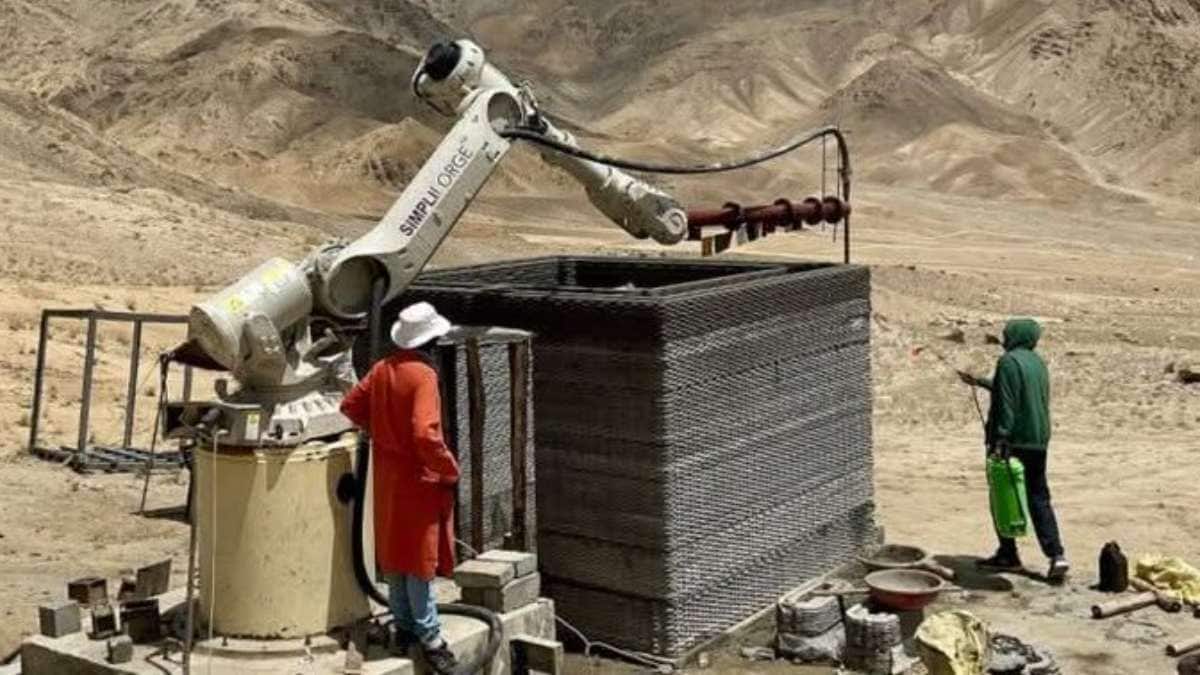 IIT Hyderabad Builds World Highest 3D Printed Military Bunker 11000 Ft in 14 Hours